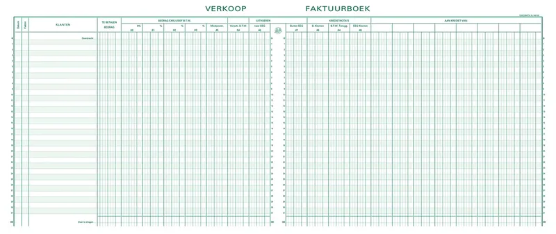 register verkoop, ft 27 x 32 cm, Nederlandstalig by Exacompta – product photo