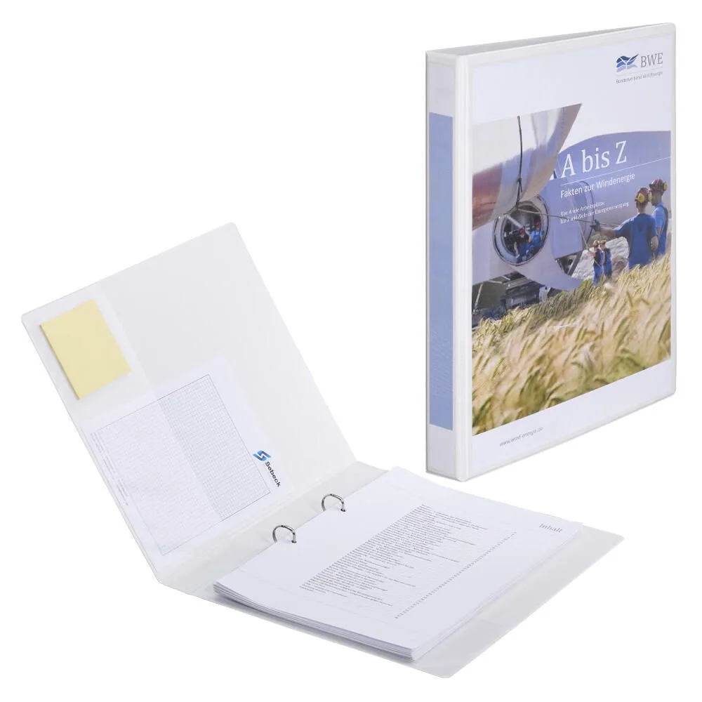 Ringbuch Kreacover 3,80 cm, weiß fra Exacompta – produktbillede
