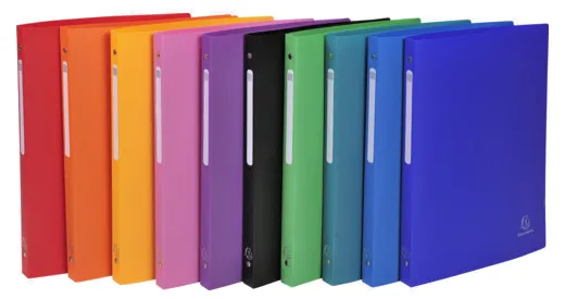 Ringbuch, PP, 4-Ring-Mechanik, DIN A4, weiß de Exacompta – photo produit