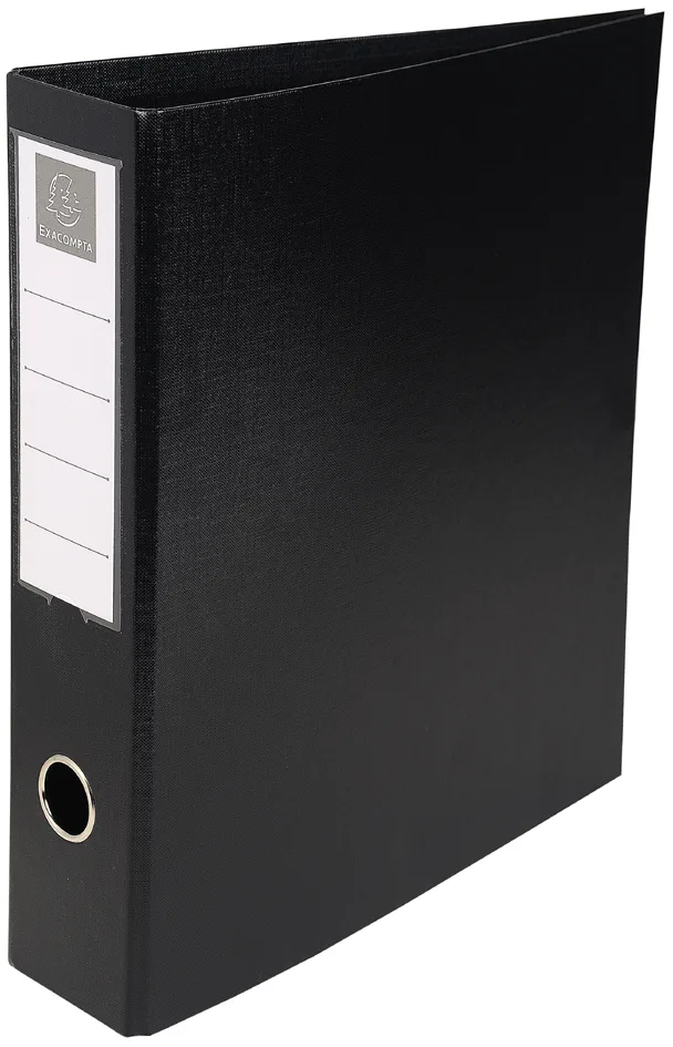 Ringbuch PVC, 4D-Ring Mechanik, DIN A4, schwarz de Exacompta – photo produit