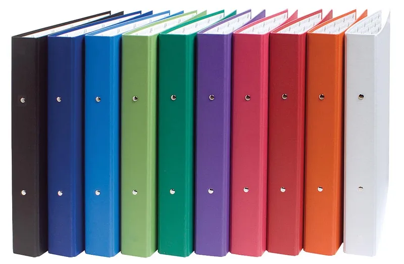 Ringmap geassorteerde kleuren: wit, oranje, rood, roze, paars, groen, lichtgroen, blauw, donker by Exacompta – product photo