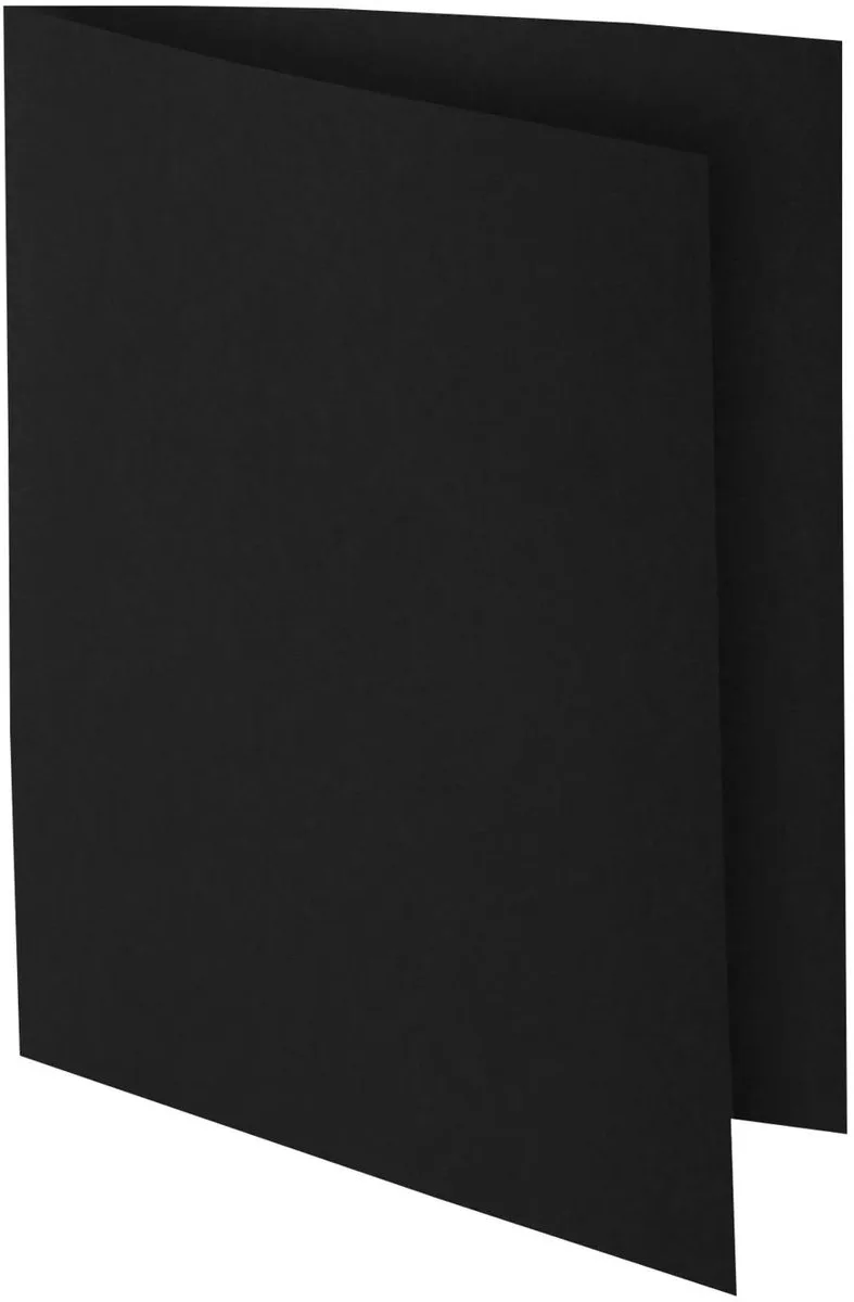 ROCK''S 210 Pak van 100 dossiermappen 210g/m2 24x32cm voor A4. - 210018E fra Exacompta i Sort – produktbillede