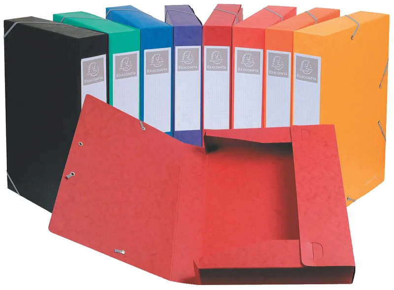 Sammelbox Cartobox, DIN A4, 40 mm, gelb von Exacompta – Produktfoto