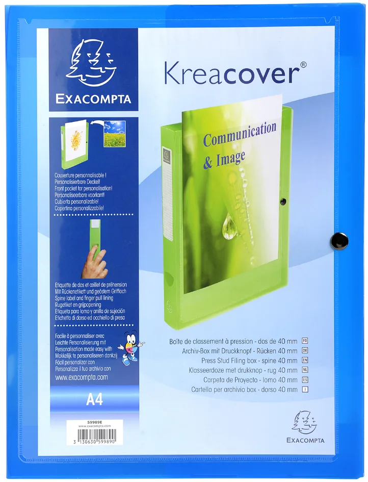 Sammelbox Kreacover, A4, PP, farbig sortiert by Exacompta – product photo