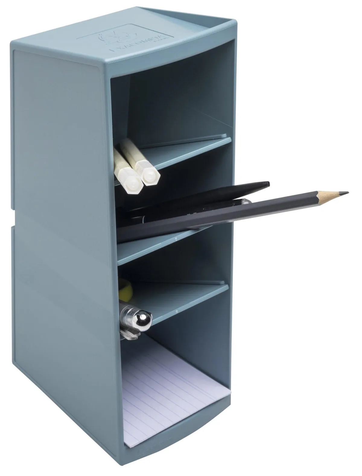 Schreibtisch-Organizer Multitower, blaugrau van Exacompta – productfoto