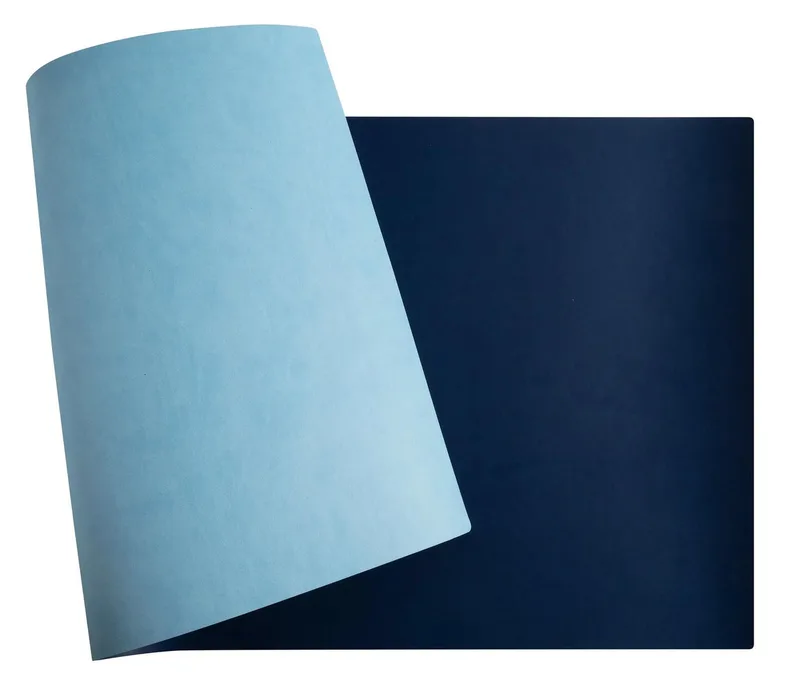 Schreibtischunterlage Schreibunterlage 43x90 cm weich/flexibel PU blau/Himmelblau 29164E von Exacompta in Blau – Produktfoto
