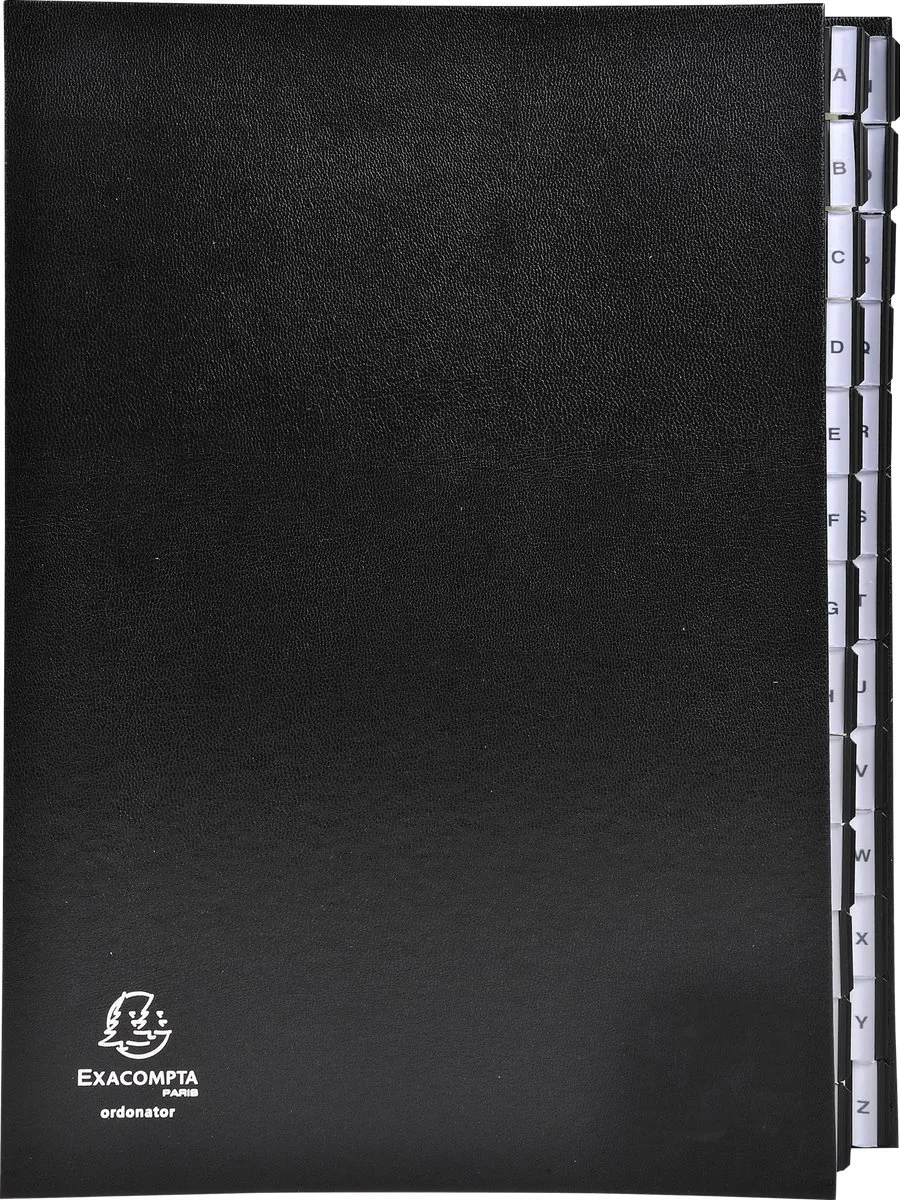 Sorteermap Ordonator® 26 indelingen - alfabetische tabs van A-Z - 621265E by Exacompta in Black – product photo