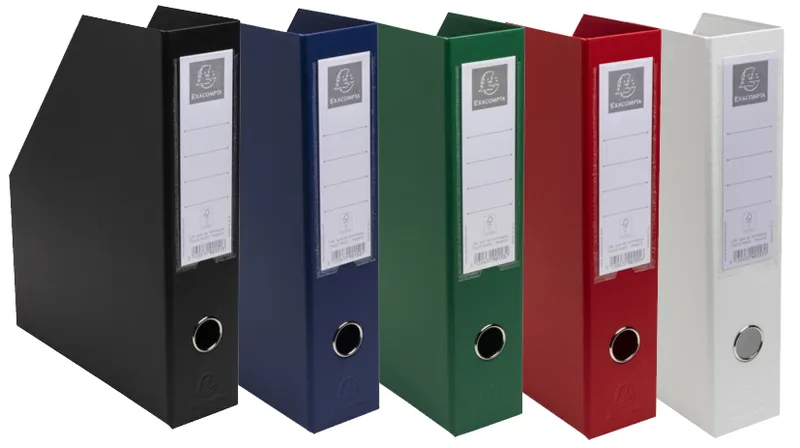 Stehsammler, DIN A4, Karton, 100 mm, rot de Exacompta – photo produit