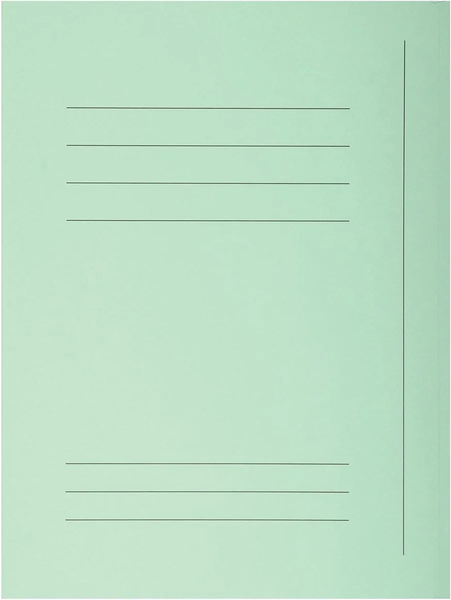 SUPER 210 Pak van 50 dossiermappen met 3 kleppen. 24x32cm - 235004E från Exacompta i Ljusgrön – produktbild