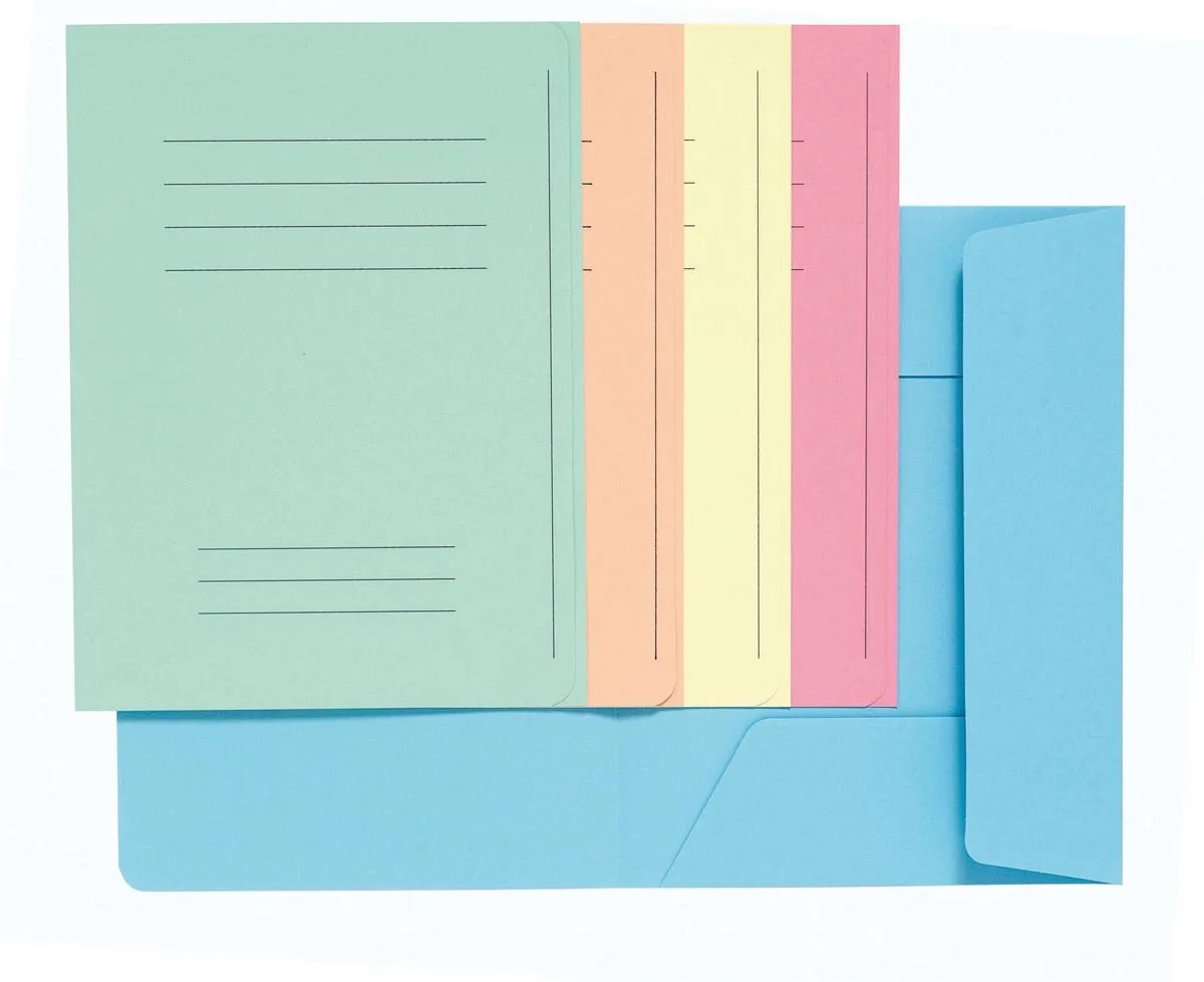 SUPER 210 Pak van 50 dossiermappen met 3 kleppen. 24x32cm - 235000E från Exacompta i Geassorteerd – produktbild