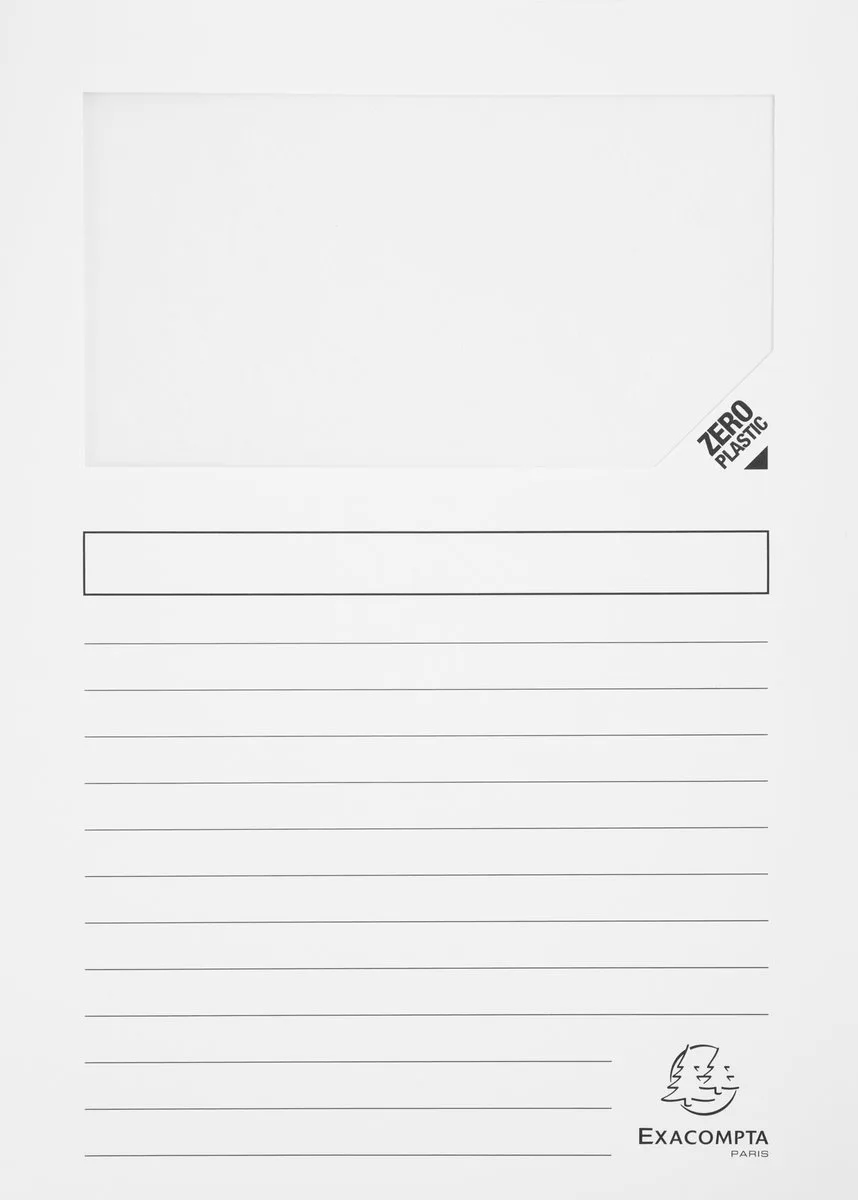 SUPER Pak van 100 venstermappen - 160g/m2 - 22x31cm - 50150E från Exacompta i Geassorteerd – produktbild