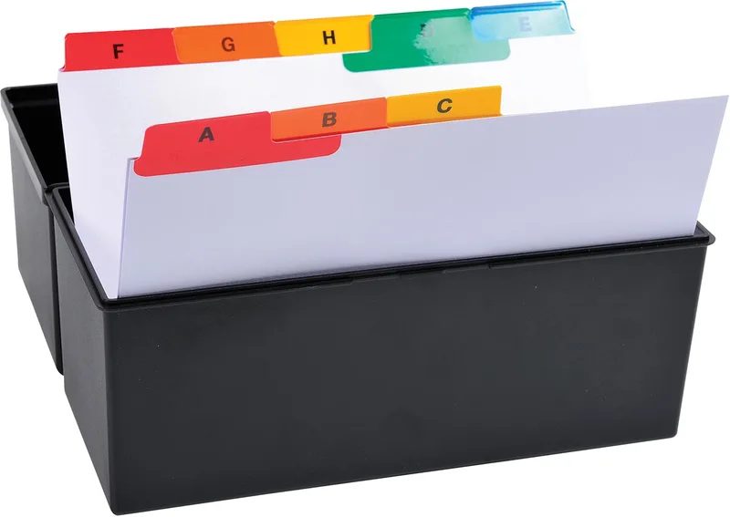 tabbladen AZ voor systeemkaartenbakken, 25 tabs, ft A6 de Exacompta – photo produit