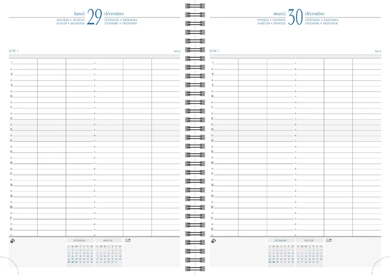 Tischkalender , Time 29 S, , 2027 van Exacompta – productfoto