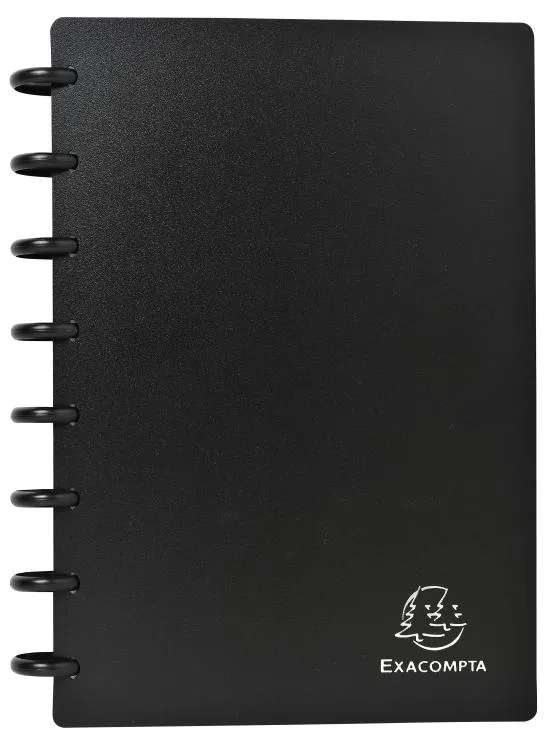 Visitenkarten-Ringbuch, DIN A5, schwarz från Exacompta – produktbild