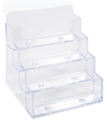 Visitenkartenhalter, 4 Fächer, glasklar by Exacompta – product photo