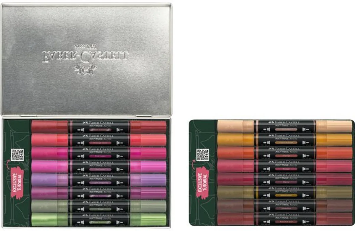 Acrylmarker Faber Castell Multimark bewaarblik Style it Home 16 stuks - FC-186017 de Faber-Castell en Acrylmarker Faber-Castell Multimark bewaarblik Style it Home 16 stuks – photo produit