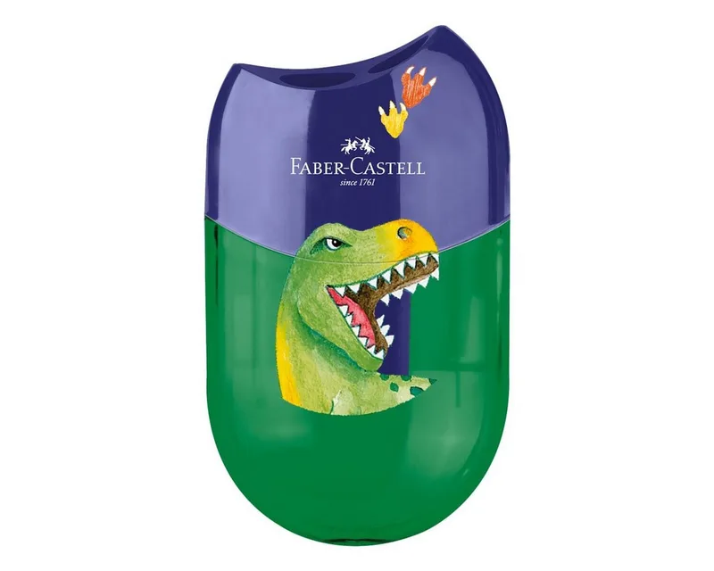 Anspitzer Faber-Castell Doppelanspitzer Dinosaurier mit Dose by Faber-Castell – product photo