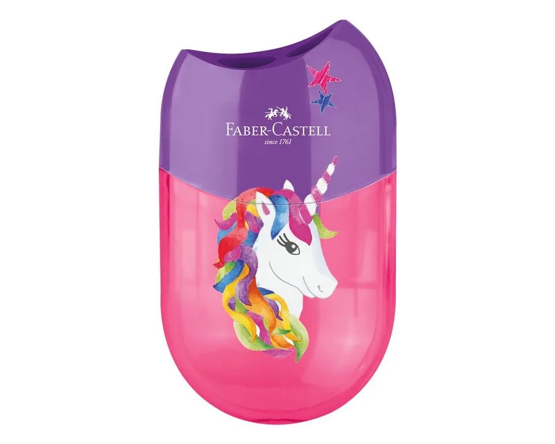 Anspitzer Faber-Castell Doppelanspitzer Einhorn mit Dose de Faber-Castell – photo produit