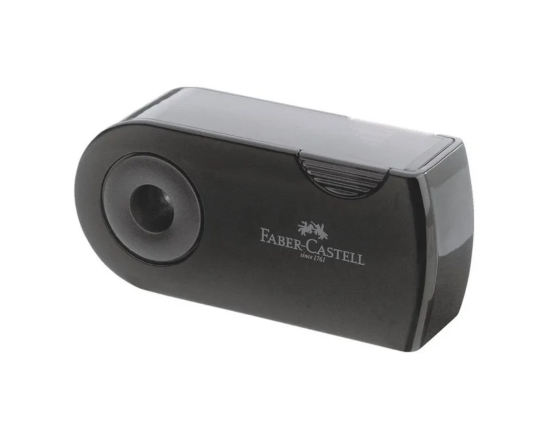 Anspitzer, für Stift-Ø 8 und 11 mm, mit Lochverschluss by Faber-Castell in Black – product photo