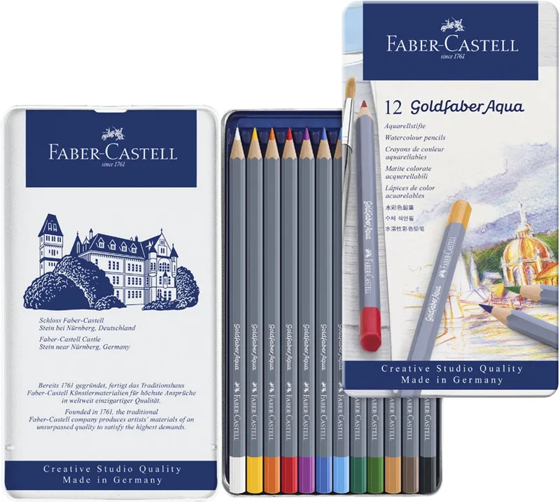 aquarelpotloden - Goldfaber - blik 24 stuks - FC-114624 von Faber-Castell in Mehrfarbig – Produktfoto