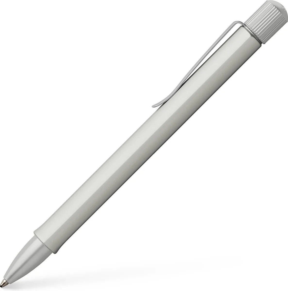 balpen - Hexo twist - mat - FC-140594 von Faber-Castell in Silber – Produktfoto