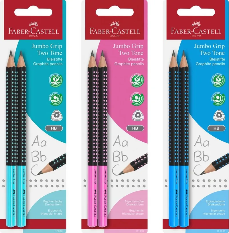 Bleistift Bleistift Jumbo Grip Two Tone de Faber-Castell en Multicolore – photo produit