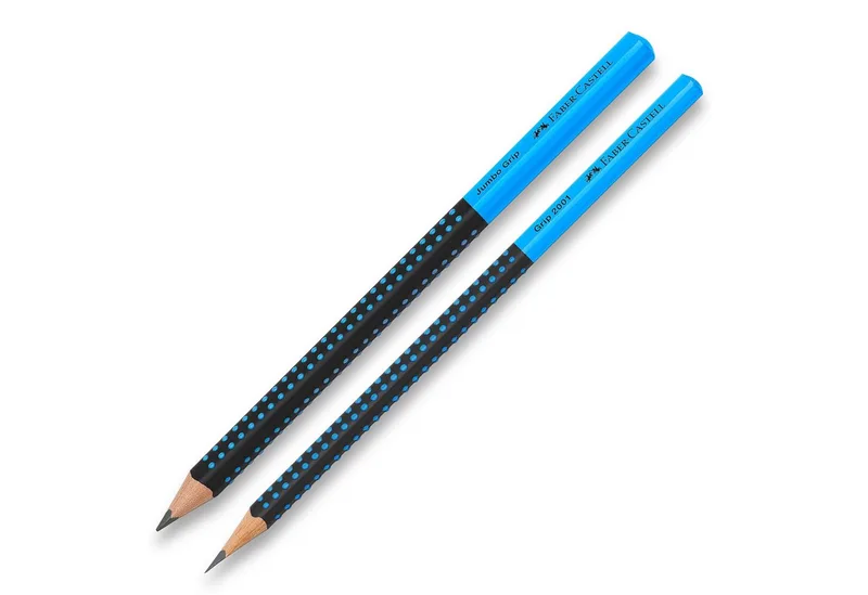 Bleistift FABER-CASTELL Bleistift GRIP 2001 mit JUMBO GRIP Härtegrad HB BLAU Set von Faber-Castell – Produktfoto