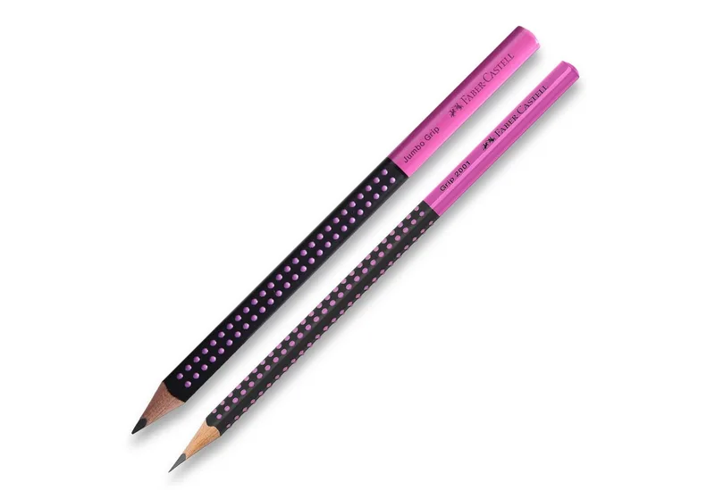 Bleistift FABER-CASTELL Bleistift GRIP 2001 mit JUMBO GRIP Härtegrad HB PINK Set de Faber-Castell – photo produit