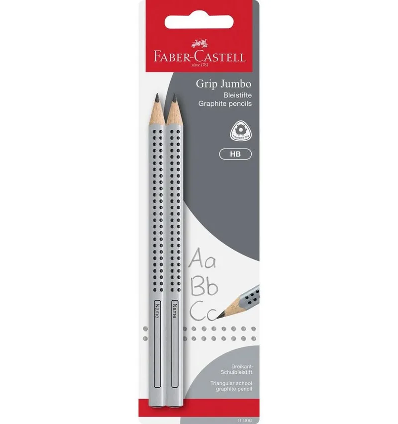 Bleistift Faber-Castell Bleistift Jumbo GRIP HB 2er Set de Faber-Castell – photo produit