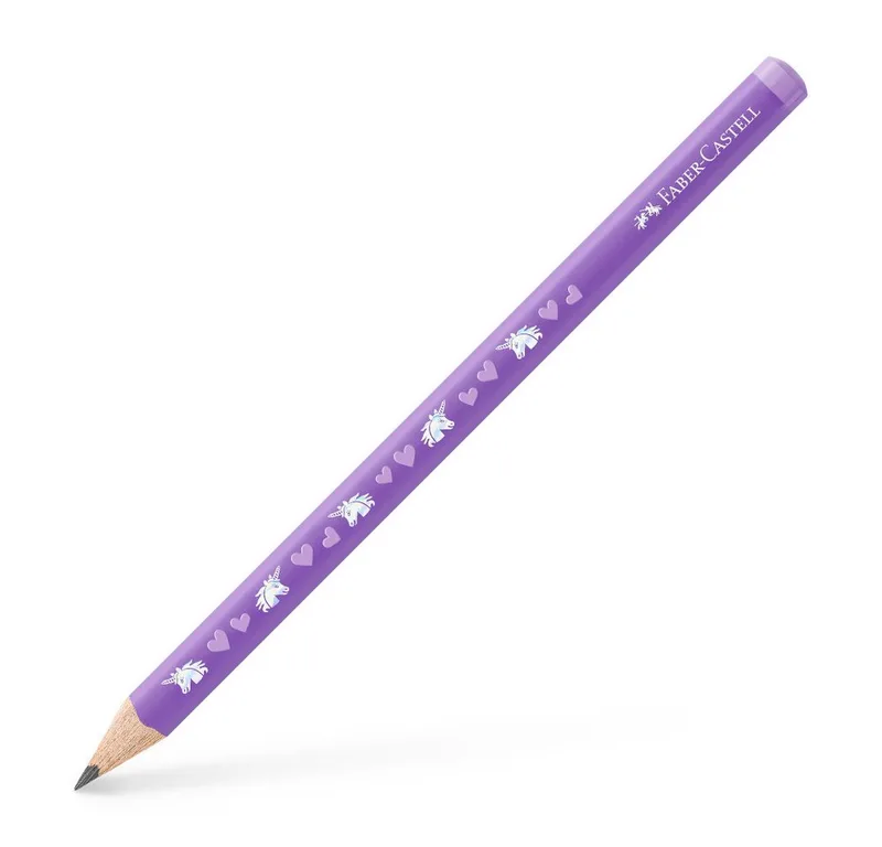 Bleistift Faber-Castell Jumbo Bleistift Unicorn HB violett von Faber-Castell – Produktfoto