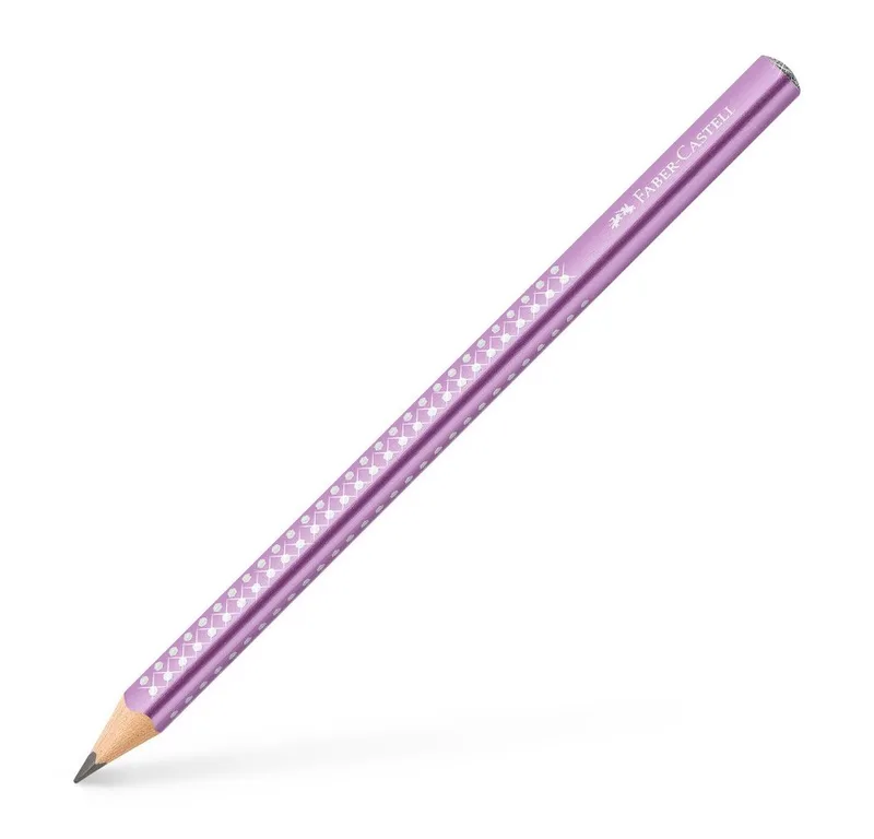 Bleistift Faber-Castell Jumbo Sparkle Bleistift Violet Metallic von Faber-Castell – Produktfoto