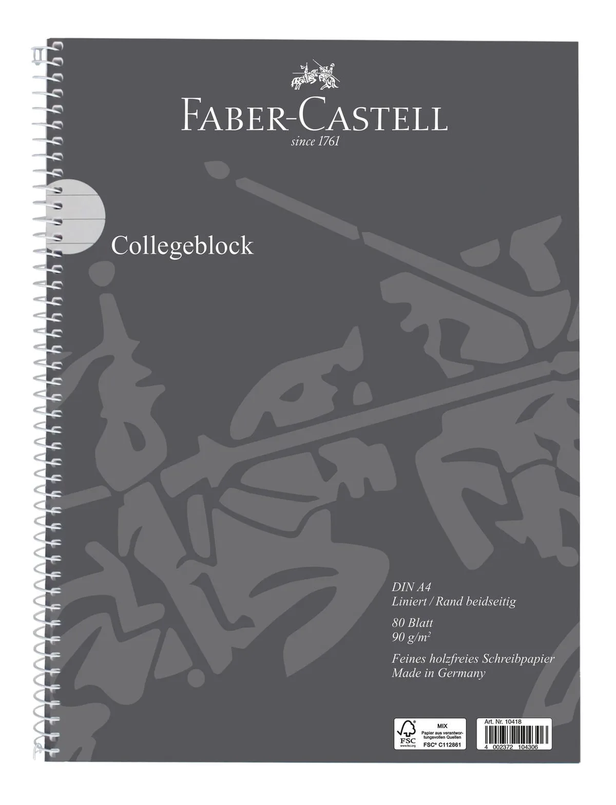 Collegeblock DIN A4 liniert van Faber-Castell – productfoto