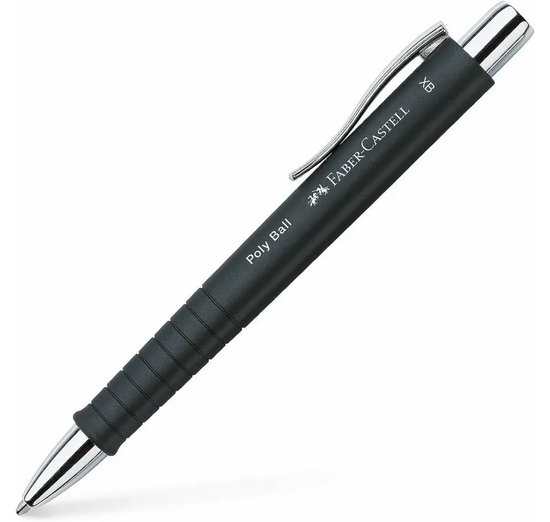 Druckkugelschreiber Kugelschreiber Poly Ball Colours (schwarz) by Faber-Castell – product photo