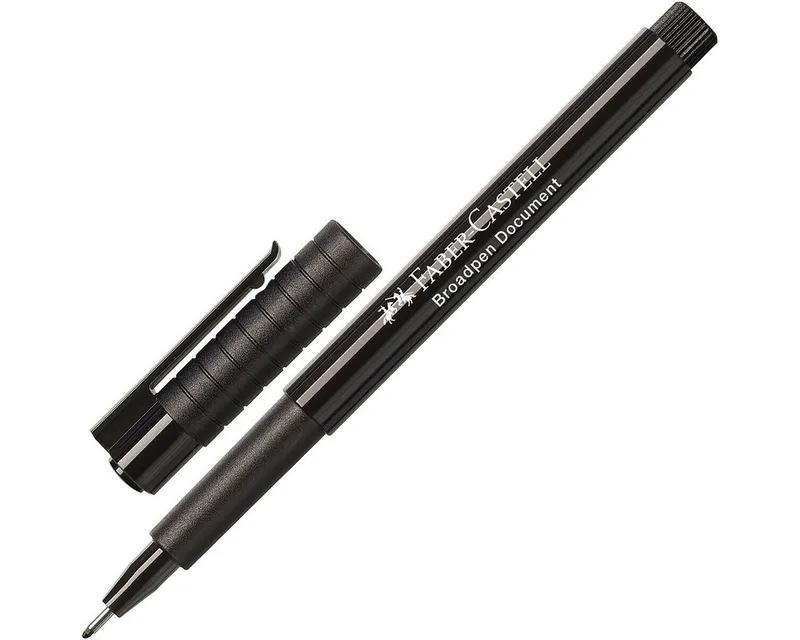 Fineliner Broadpen 1554, dokumentenecht by Faber-Castell in Black – product photo