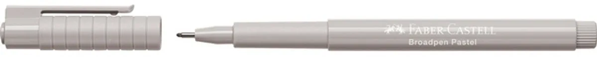 fineliner - Broadpen Pastel - 0.8mm - grijs - FC-155488 fra Faber-Castell i Pastel grijs – produktbillede
