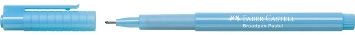 fineliner - Broadpen Pastel - 0.8mm - lichtblauw - FC-155458 fra Faber-Castell i Pastel lichtblauw – produktbillede