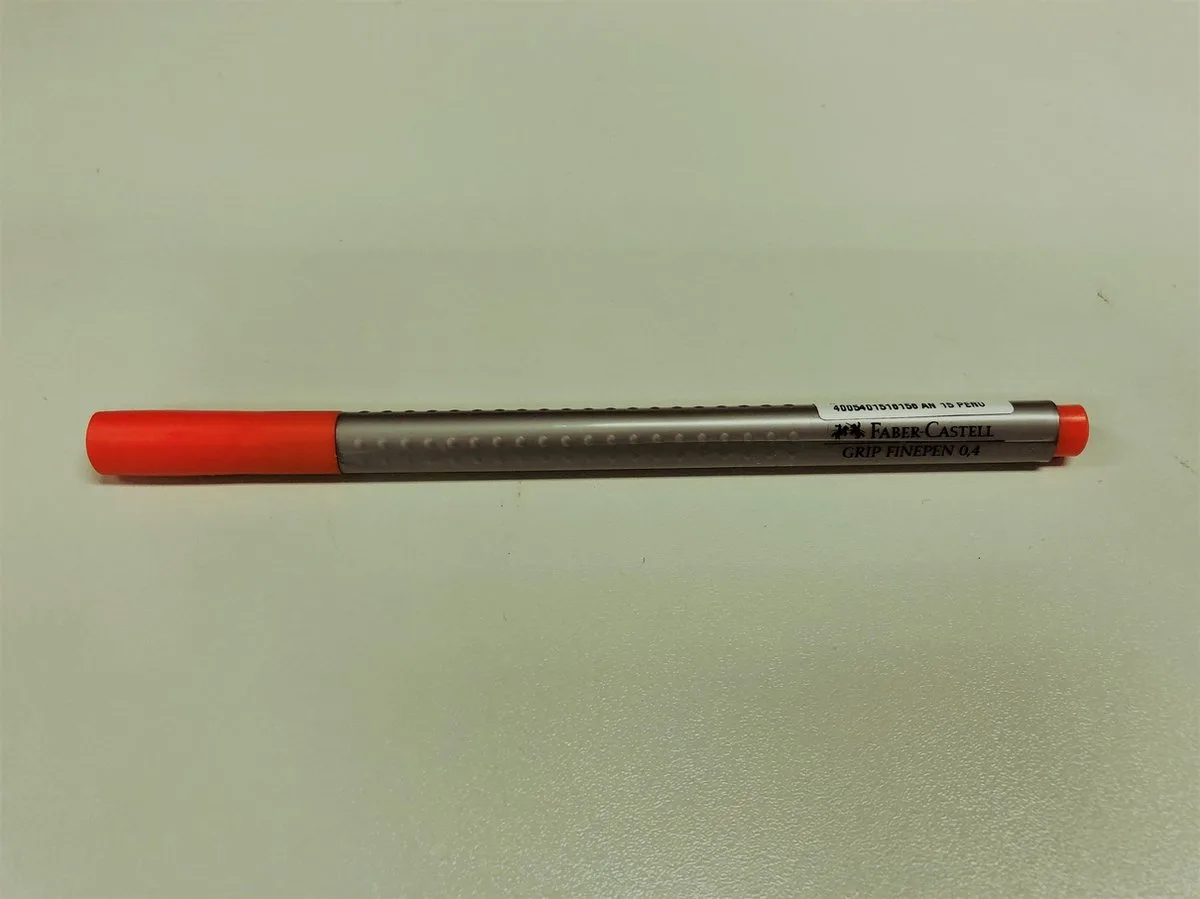 Fineliner FC Grip 0 - 4 mm - donker cadmiium by Faber-Castell in Orange – product photo