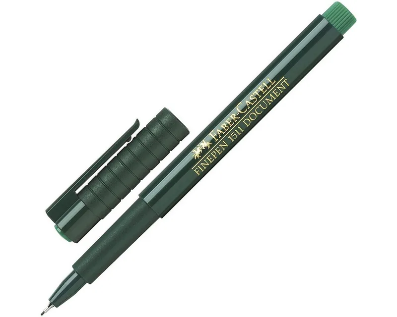 Fineliner Finepen 1511, wasserfest by Faber-Castell in Green – product photo