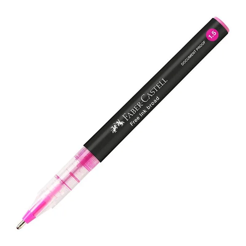 Free Ink Tintenroller grau 1.5 mm Schreibfarbe: Pink de Faber-Castell – photo produit