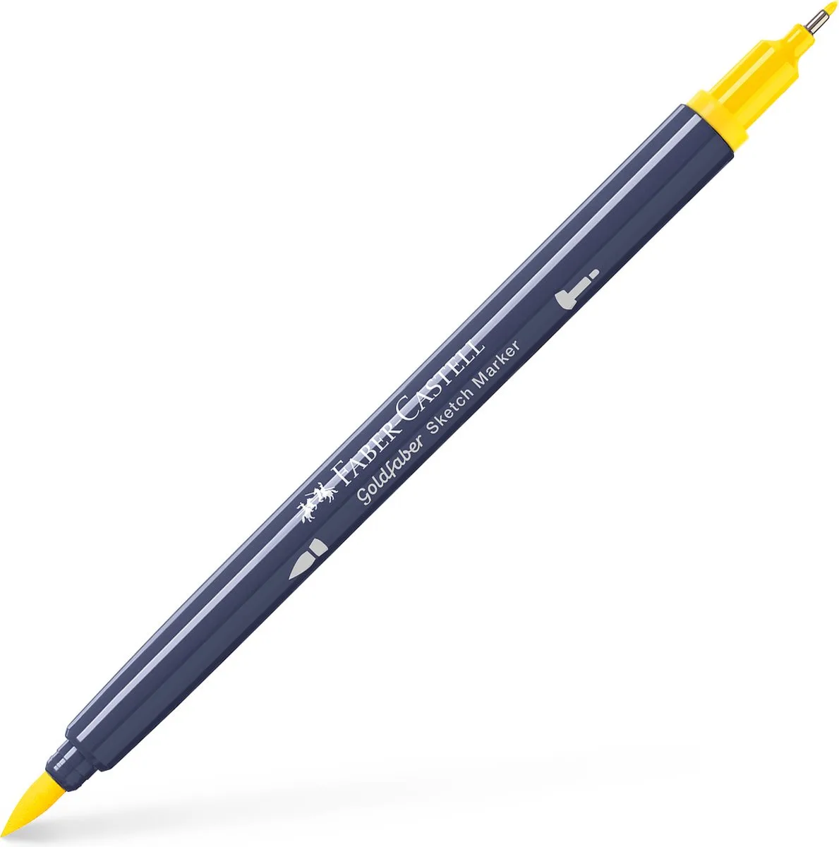 Goldfaber sketchmarker - 1st. - 107 cadmium yellow - alcoholmarker - FC-164707 fra Faber-Castell i 107 cadmium yellow – produktbillede