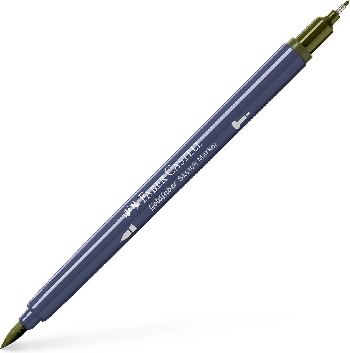Goldfaber sketchmarker - 1st. - 173 olive green yellowish - alcoholmarker - FC-164763 fra Faber-Castell i 173 olive green yellowish – produktbillede