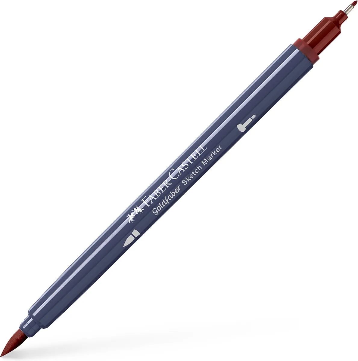 Goldfaber sketchmarker - 1st. - 378 mahogany - alcoholmarker - FC-164771 fra Faber-Castell i 378 mahogany – produktbillede