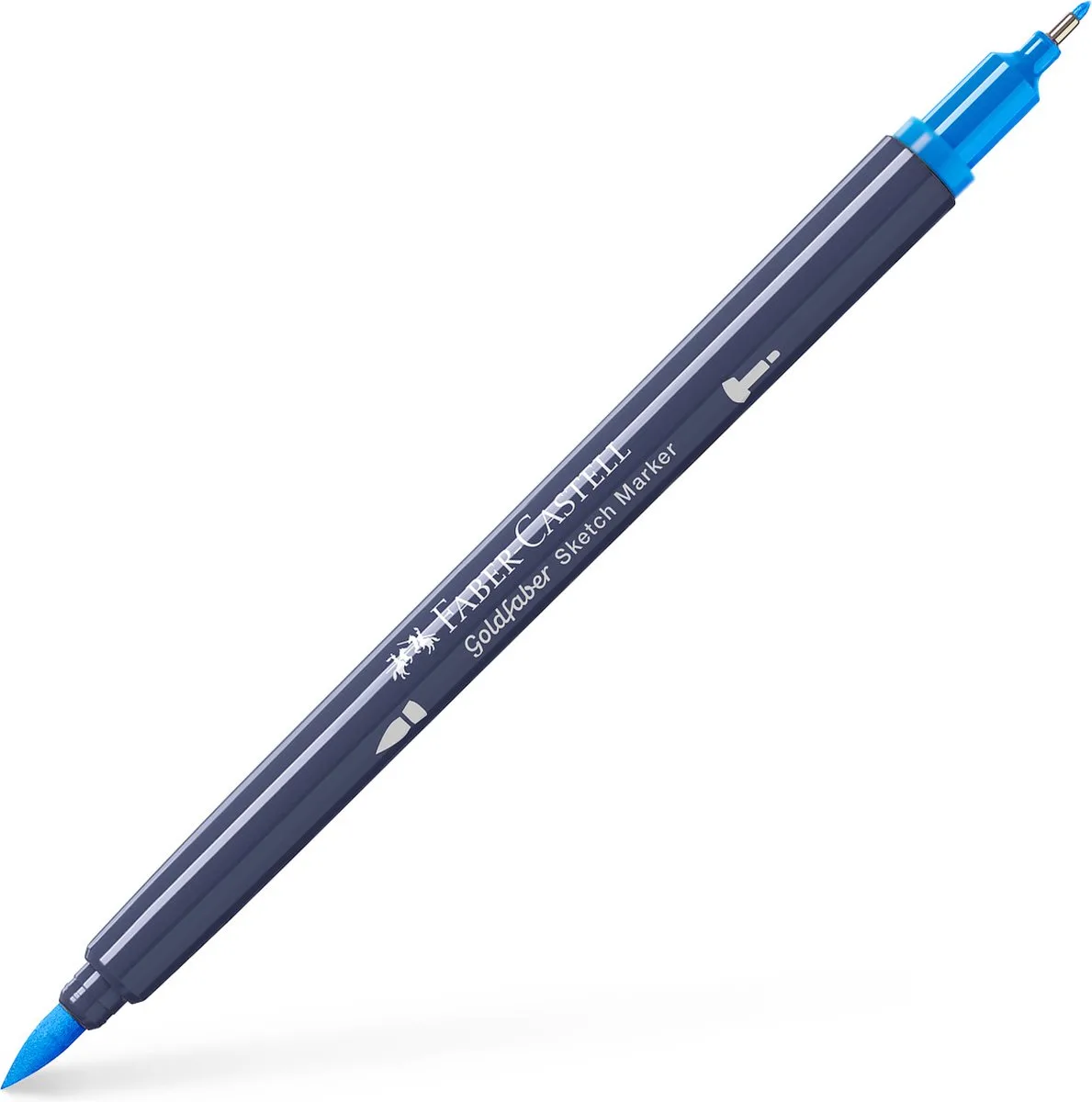 Goldfaber sketchmarker - 1st. - 451 saltwater blue - alcoholmarker - FC-164747 fra Faber-Castell i 451 saltwater blue – produktbillede