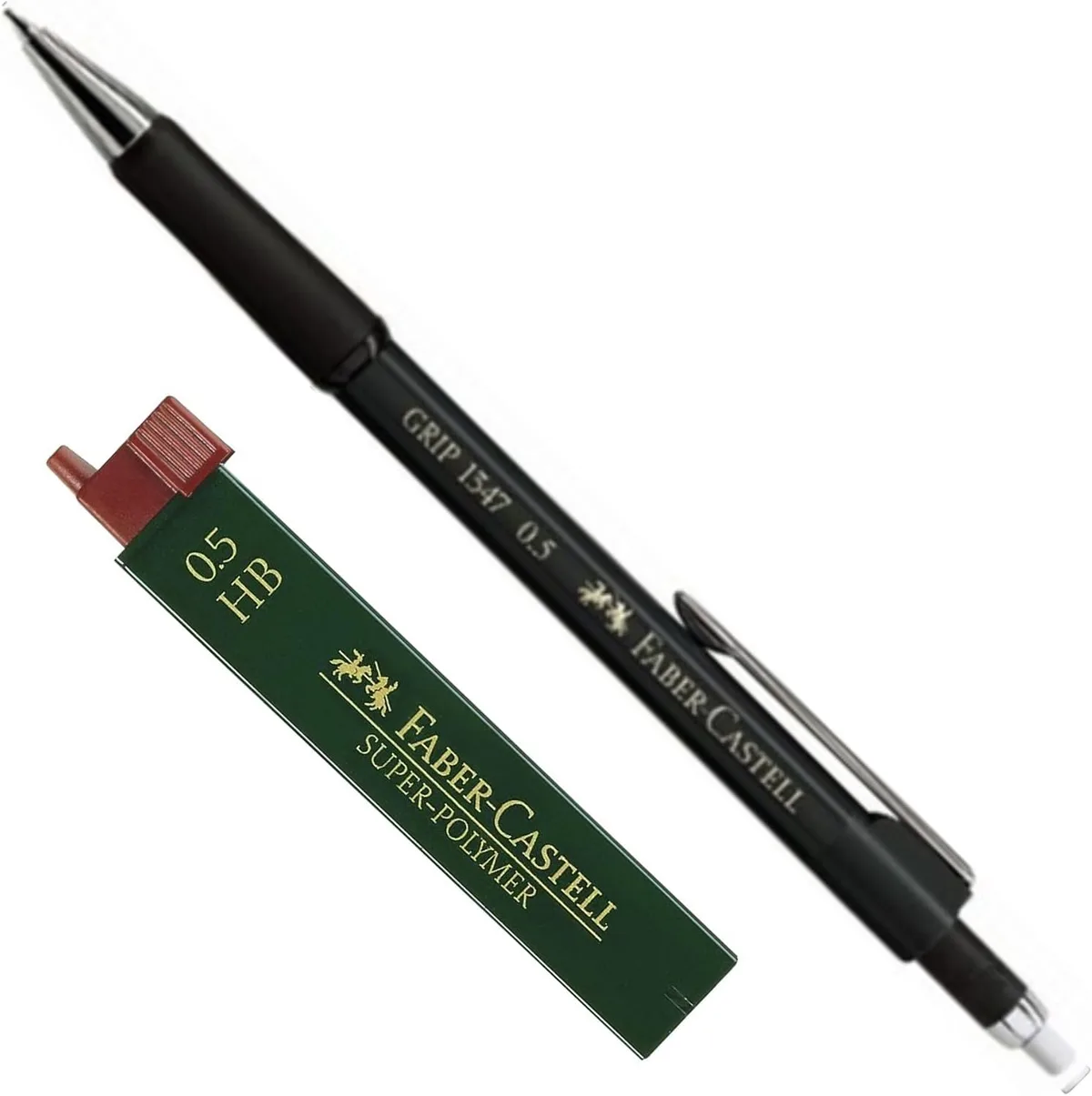 Grip 1345 Vulpotlood 0.5mm Metallic Zwart van Faber-Castell – productfoto