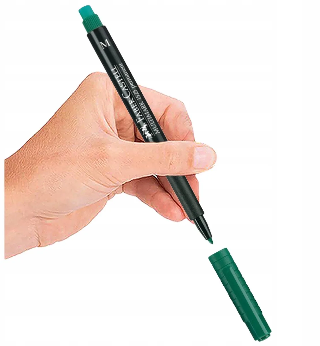 Groene Stift met Gom - Permanent en sneldrogend by Faber-Castell in Green – product photo