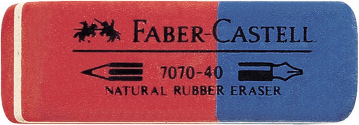 gum - Combi rubber - FC-187040 van Faber-Castell in Naturel – productfoto