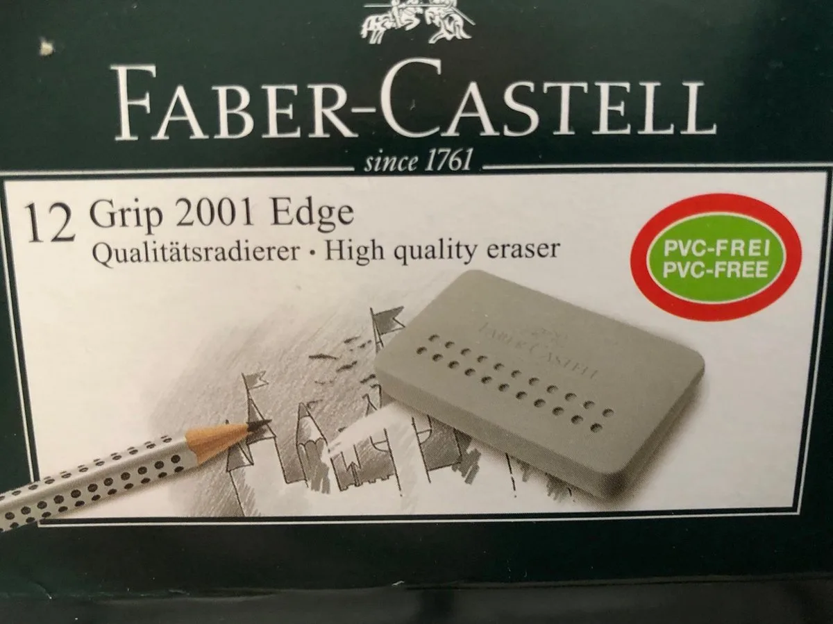 gum Faber-Castell Grip 2001 Edge FC-187164 de Faber-Castell en Gris – photo produit