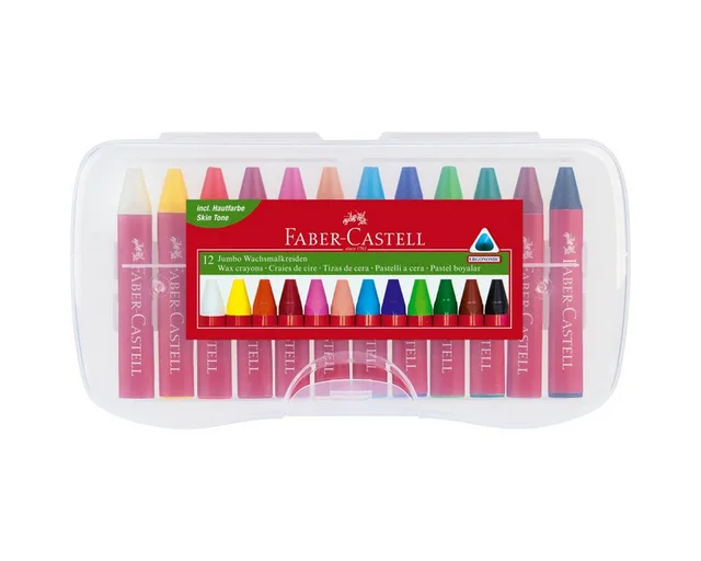 Hefter Faber-Castell Jumbo Wachsmalkreiden - 12er Box