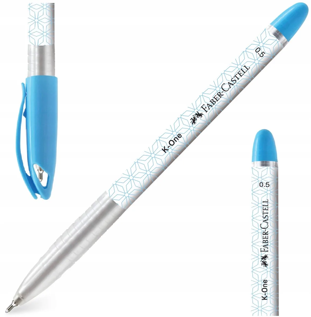 K-One Rollerball Pen 0,5 mm Blauw Waterdicht van Faber-Castell – productfoto