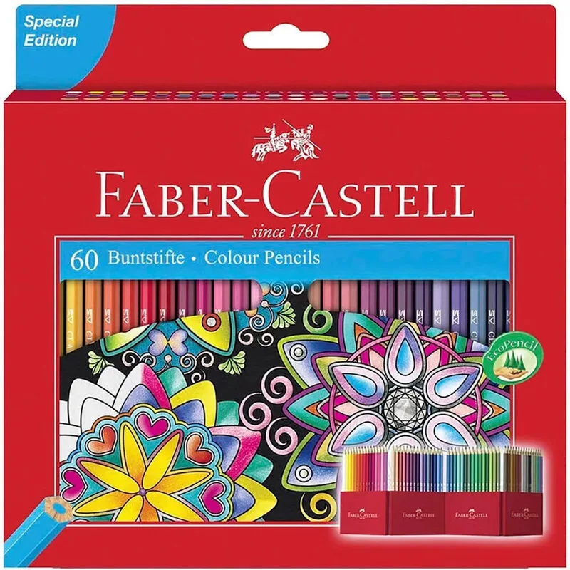 kleurpotloden - Castle - 60 stuks - FC-111260 van Faber-Castell in Multicolor 60 – productfoto